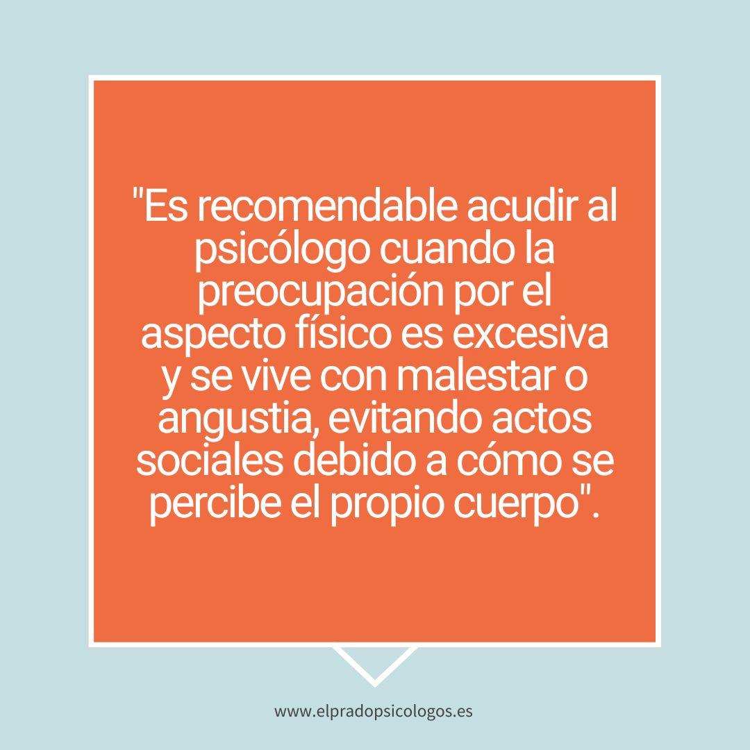 Terapia psicológica para el trastorno dismórfico corporal